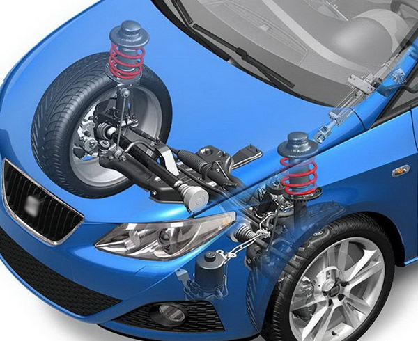 partes de la suspensión de un auto 
